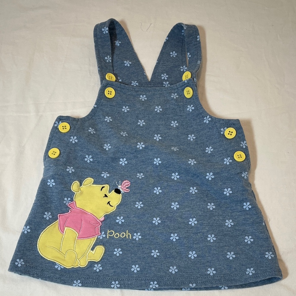 18M Winnie the Pooh Disney Baby Blue Floral Dress